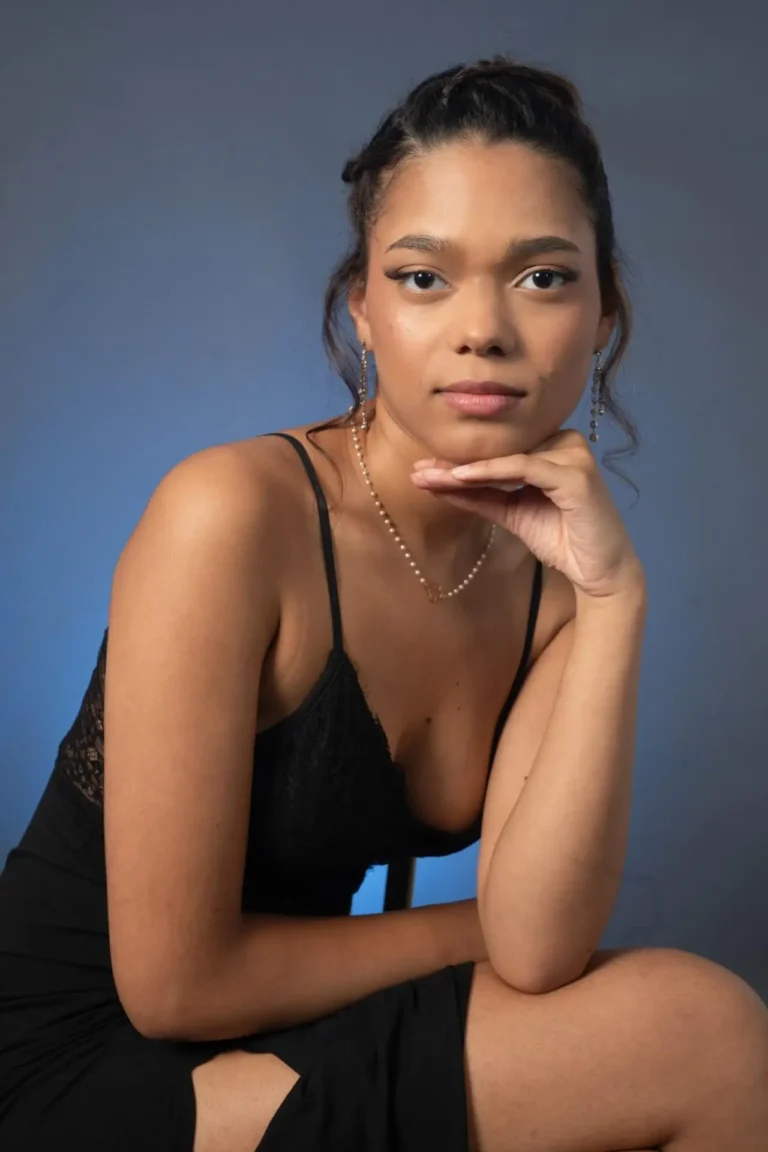 Portrait studio naturel